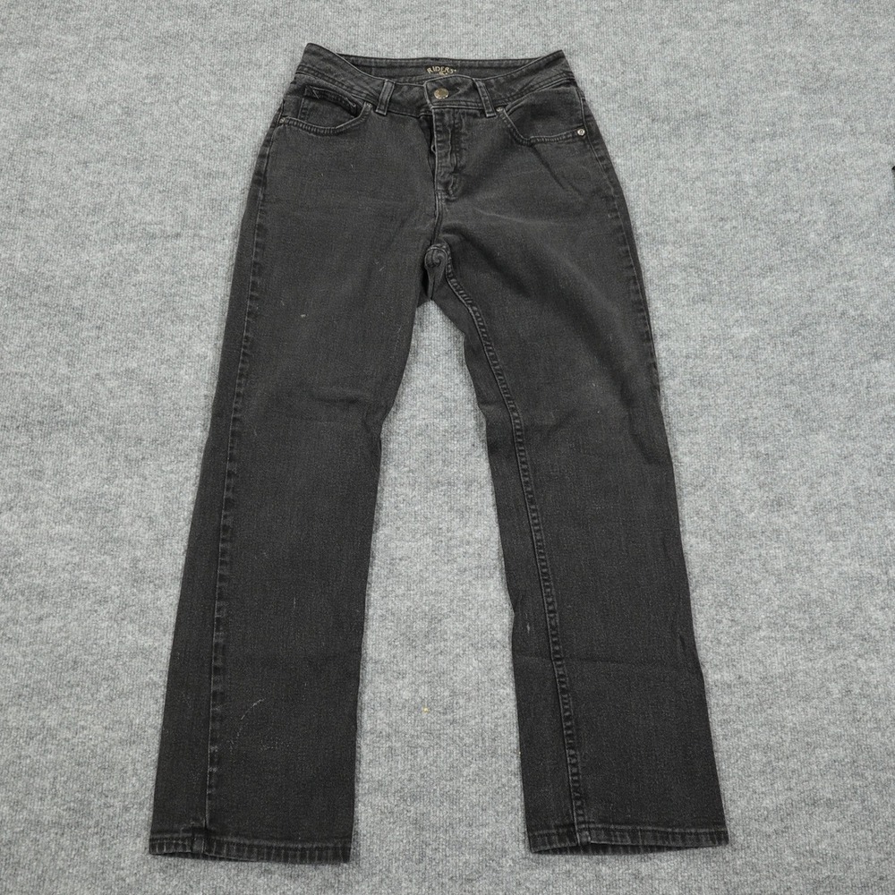 Lee Riders Jeans Womens 8P Black Straight Leg‎ Stretch Petite Everyday Classic